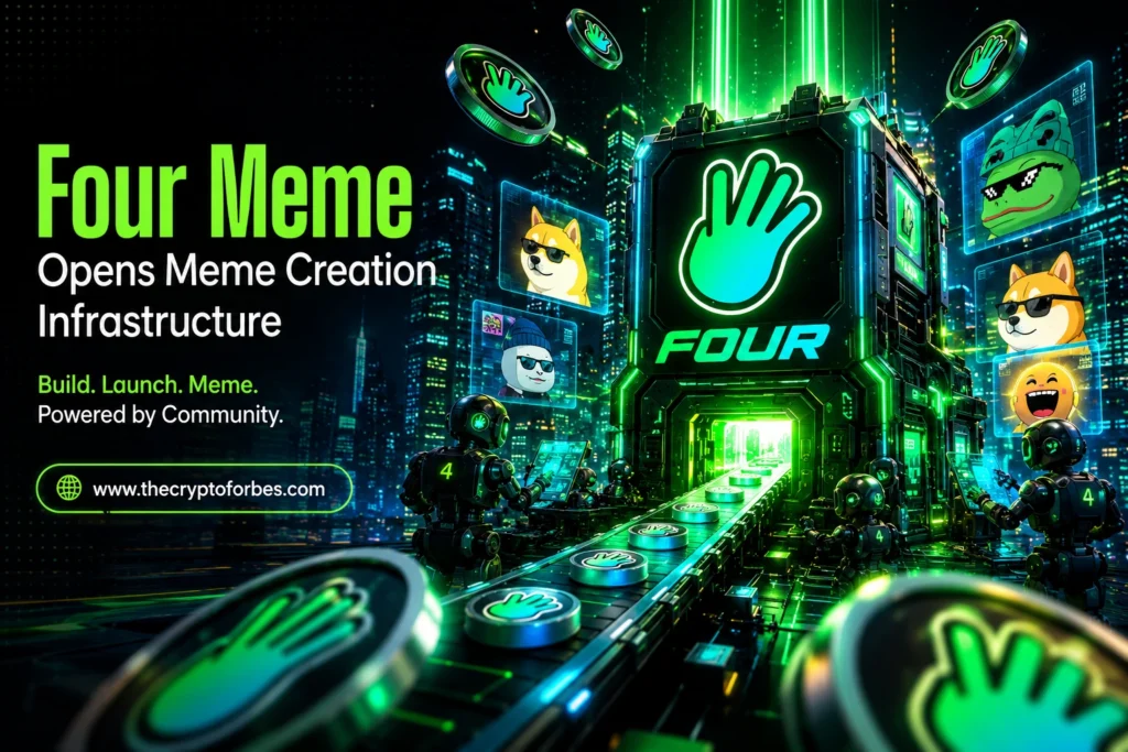 Four.Meme meme coin launchpad on BNB Chain helping users launch new cryptocurrency projects
