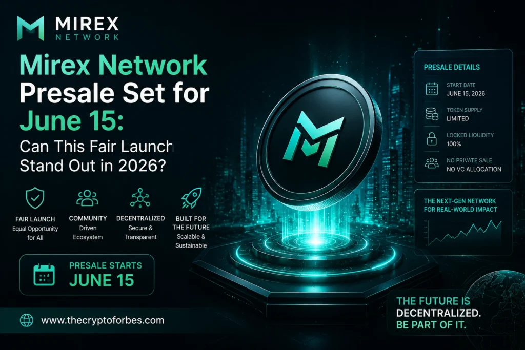 Mirex Network Presale Set for June 15 Can This Fair Launch Stand Out in 2026